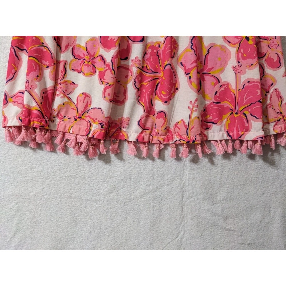 Simply Southern Womens Dress Size S Tassels Sleeveless Polyester Blend Pink - Picture 3 of 9